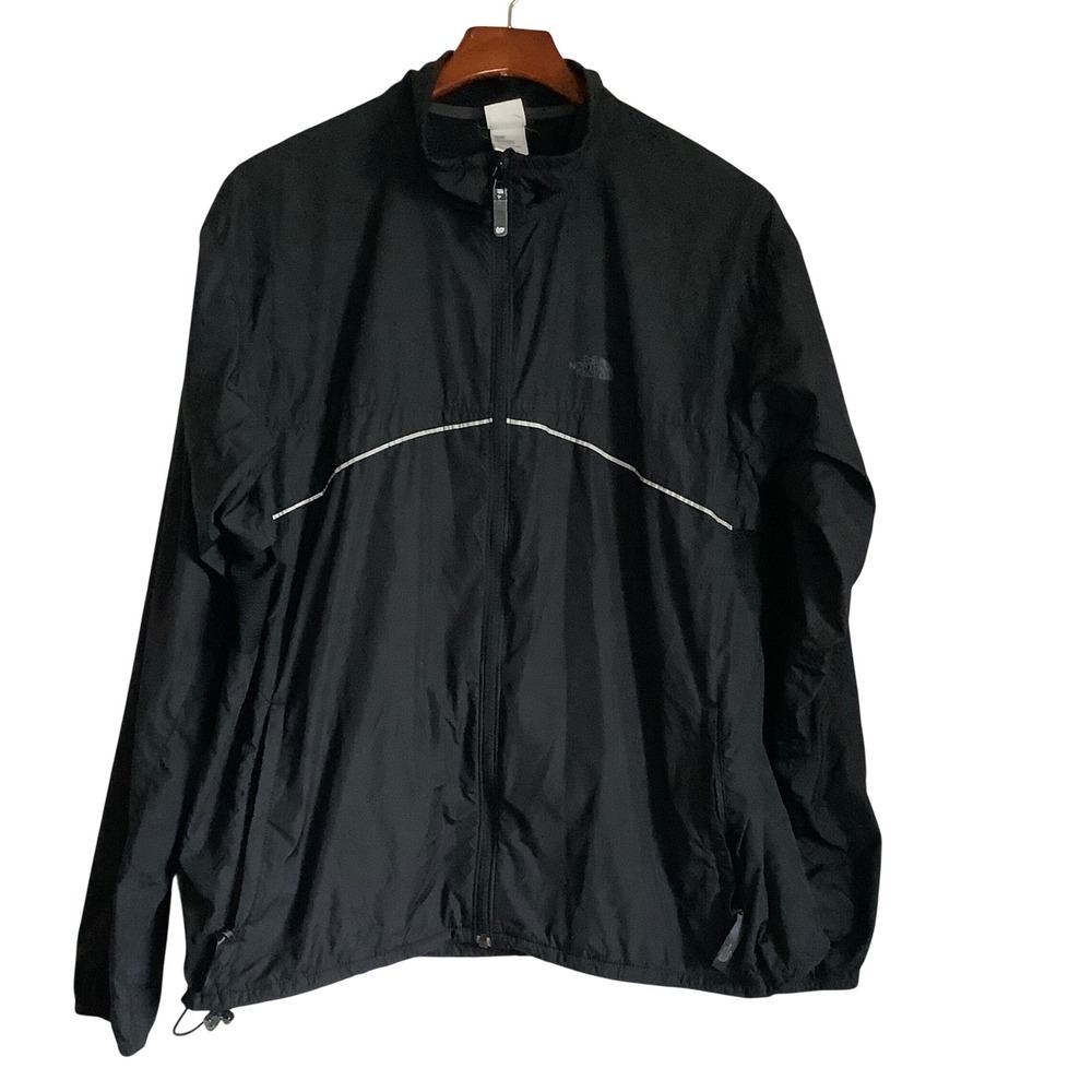 The North Face Flight Series Mens Large Black Stowable Windbreaker Jacket Zip